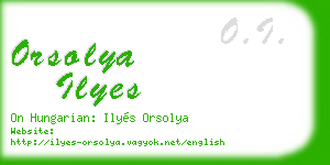 orsolya ilyes business card
