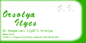 orsolya ilyes business card